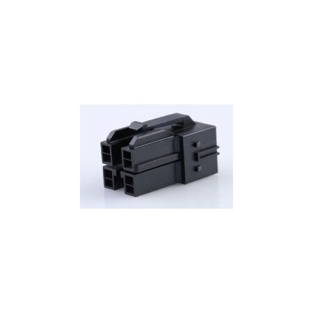 Molex 6.5mm WTB Recpt Hse PBTP Blk 4Ckt 151049-2406